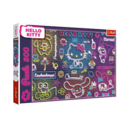 PUZZLE 500 Neon HelloKitty 37523