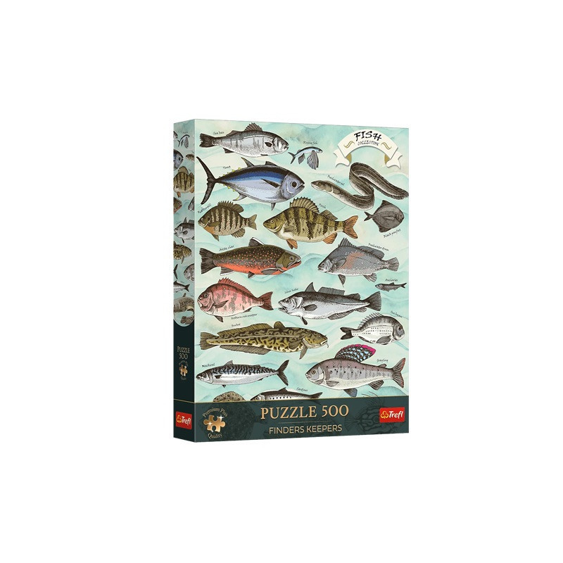 PUZZLE 500 PremPlus FindersKeepers Ryby 37609