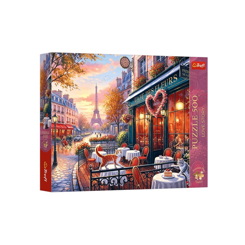PUZZLE 500 PremPlus LoveStory Miłość wParyżu 37621