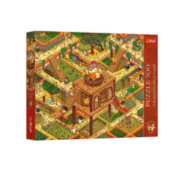 PUZZLE 500 PremPlus Maze Śmieszne Kurczaki 37629