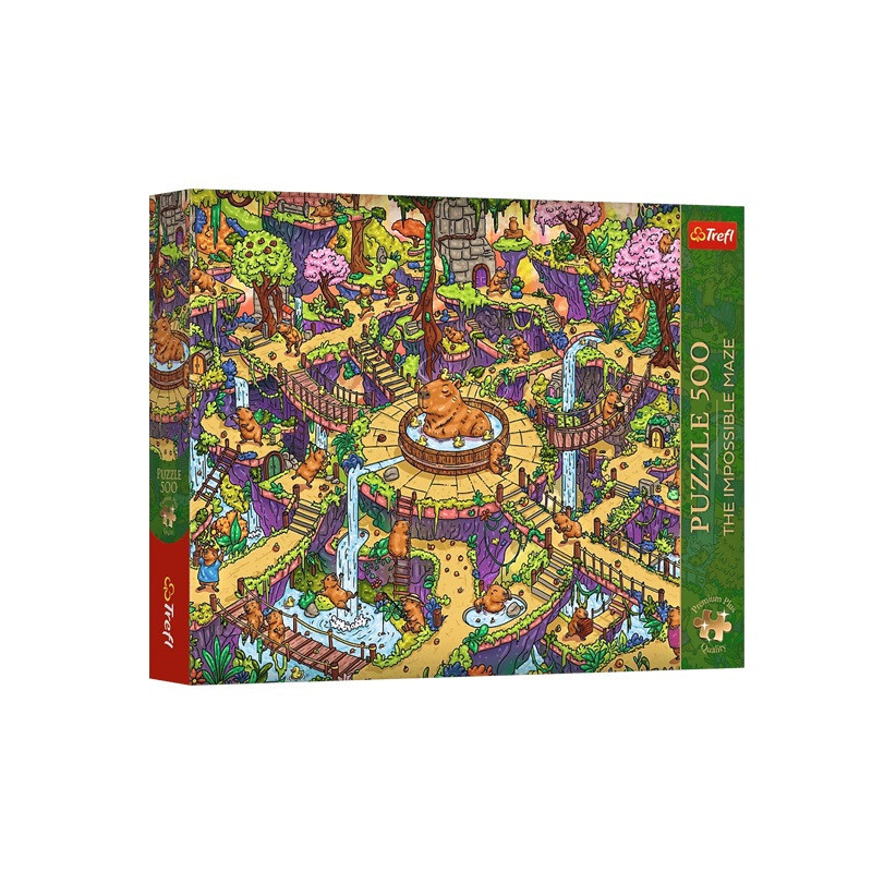 PUZZLE 500 PremPlus Maze Zabawne kapibary 37631