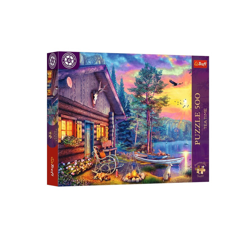 PUZZLE 500 PremPlus TeaTime Przystań o zach..37617