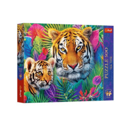 PUZZLE 500 PremPlus TeaTime Tygrysy w dżung..37625