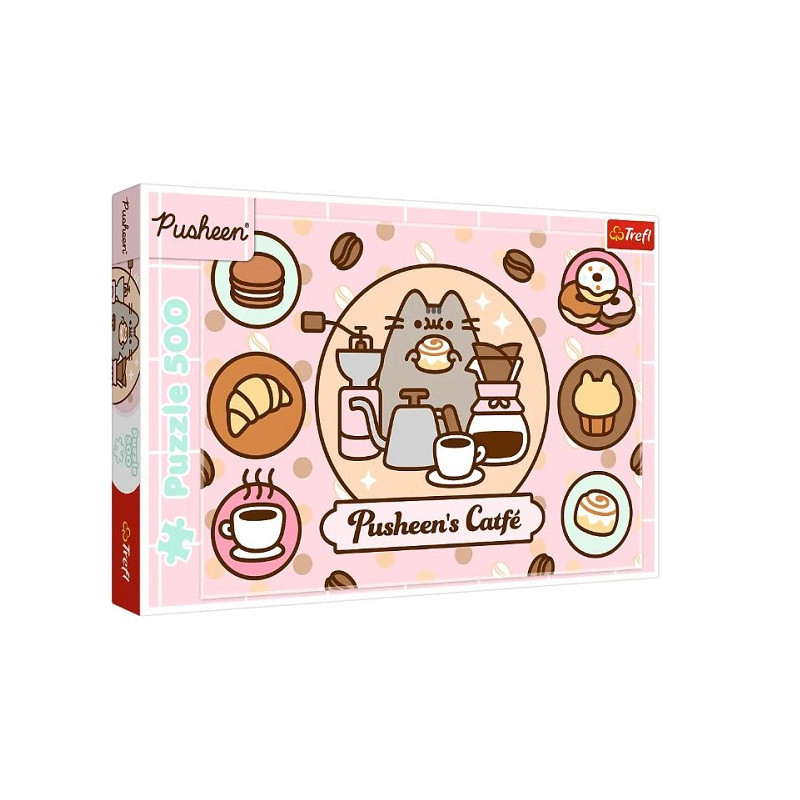 PUZZLE 500 Pusheen w kawiarni 37528