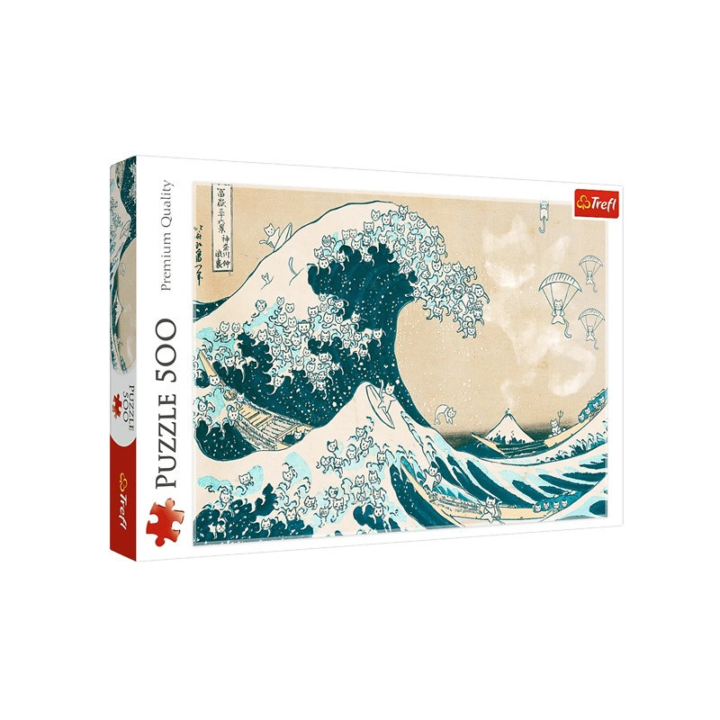 PUZZLE 500 Wielka kocia fala 37537