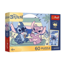 PUZZLE 60 PremPlus Kids Zabawa ze Stitchem 17430