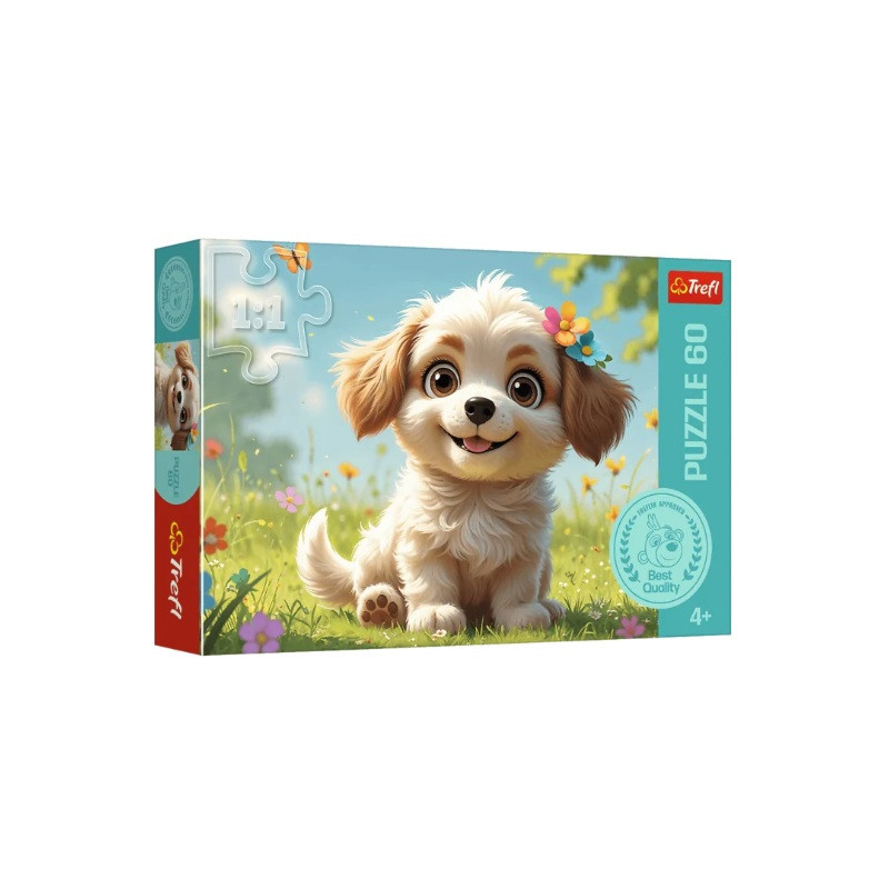 PUZZLE 60 Szczeniaczkiem być!/Rodz.Treflików 17408