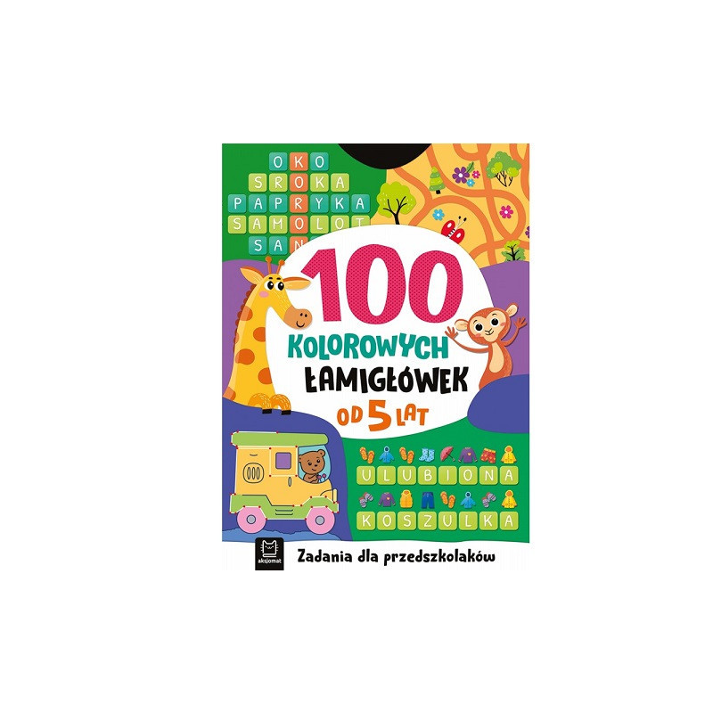 100 kolorowych łamigłówek Zadan.d/przedszk.5+38580