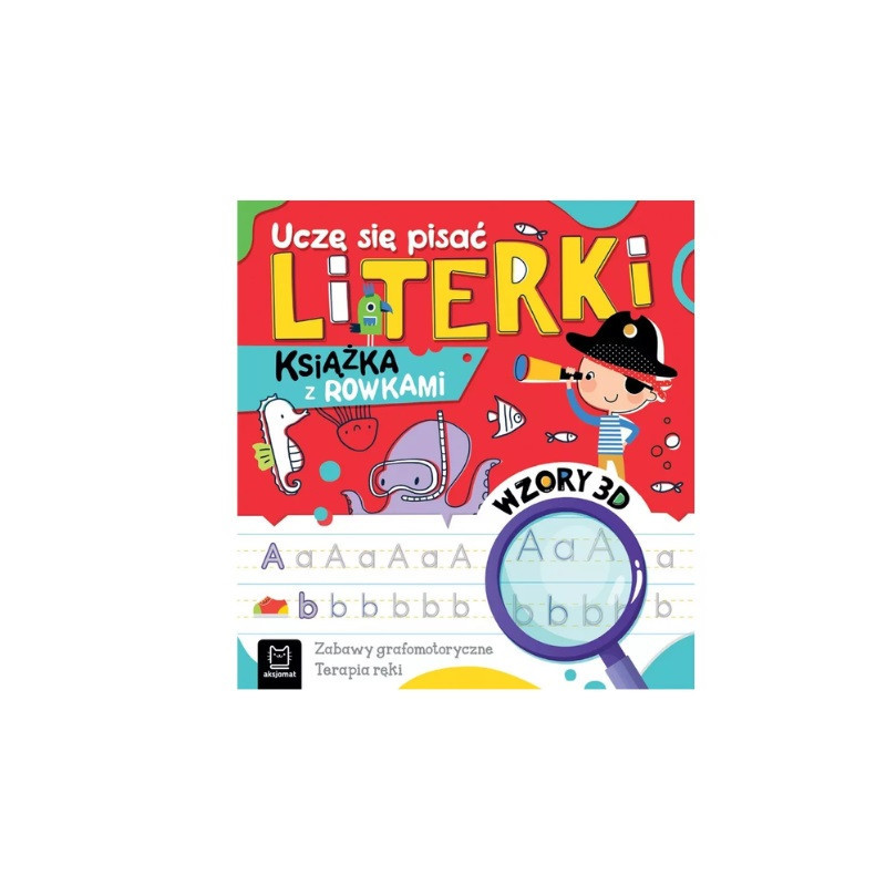 Uczę się pisać literki Książka z rowk.Wz.3D 40720