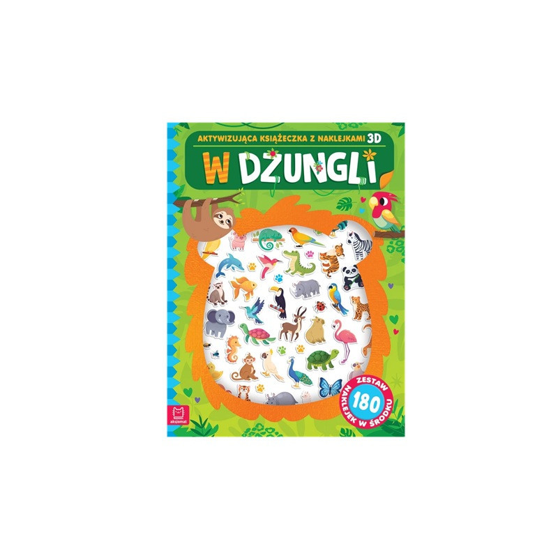 W dżungli Aktywizuj.książeczka z naklejk.3D 41956