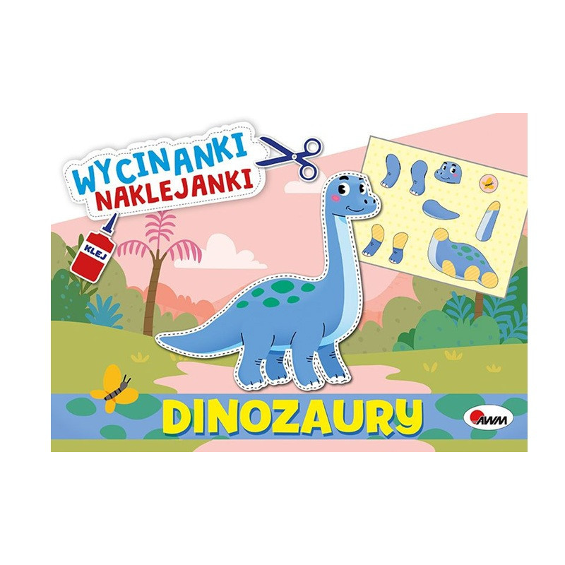 Wycinanki naklejanki Dinozaury 16038