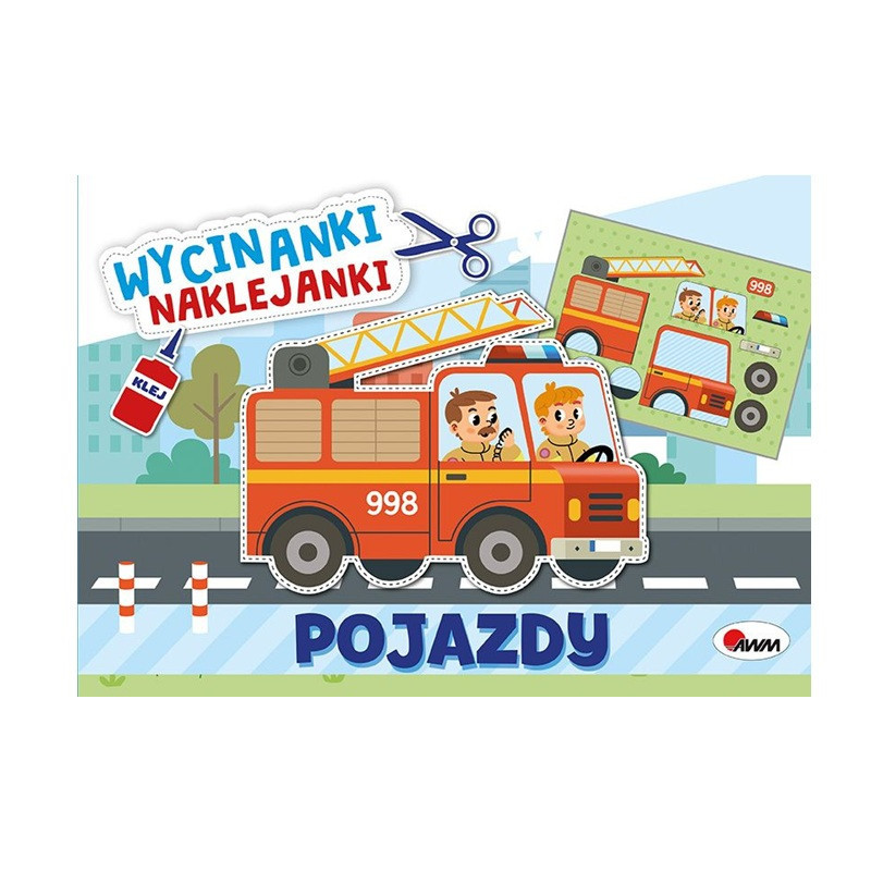 Wycinanki naklejanki Pojazdy 16007