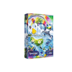 PUZZLE 600 FlamingoByTrefl Internetowy chaos 12200
