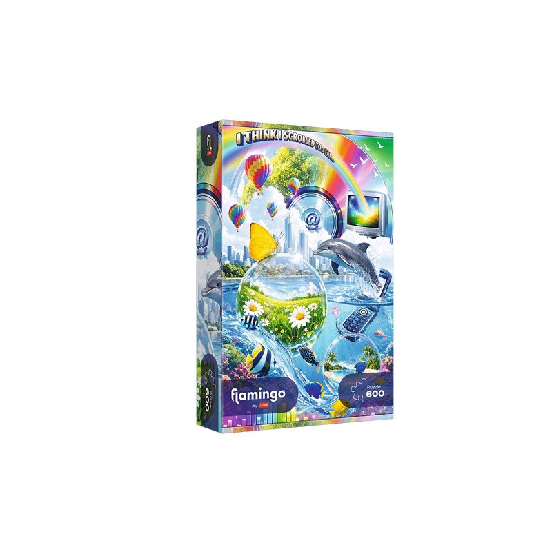 PUZZLE 600 FlamingoByTrefl Internetowy chaos 12200