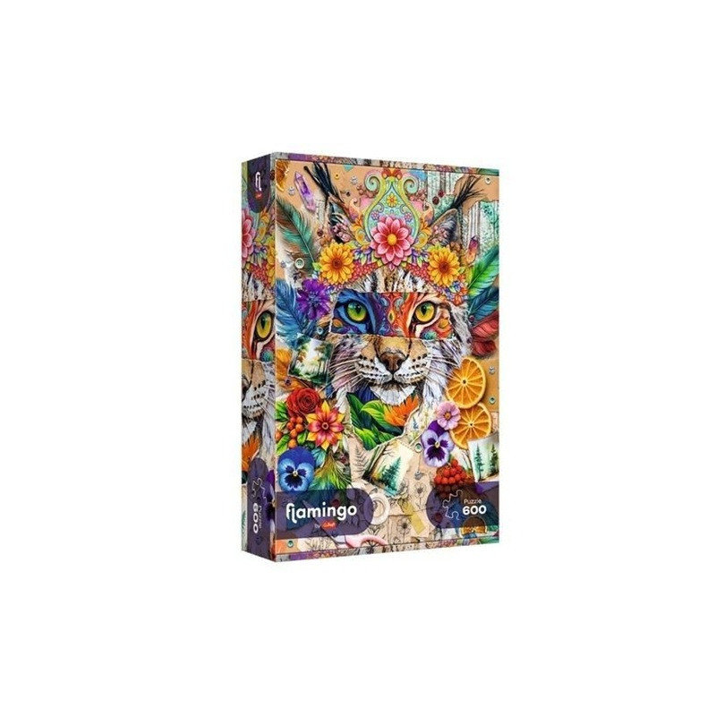 PUZZLE 600 FlamingoByTrefl Kolaż inspiracji 12202
