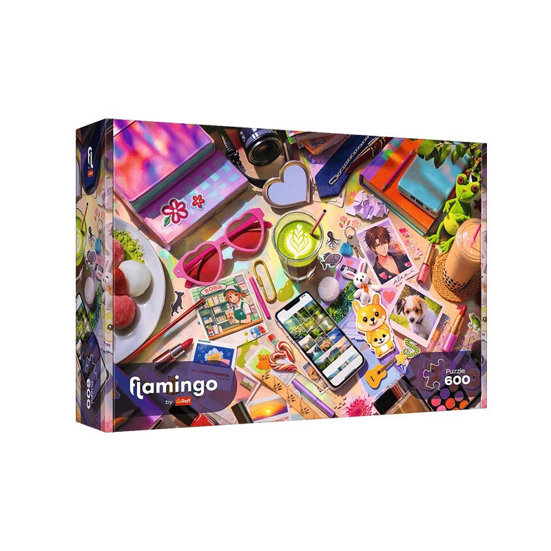 PUZZLE 600 FlamingoByTrefl Mój mały świat 12204