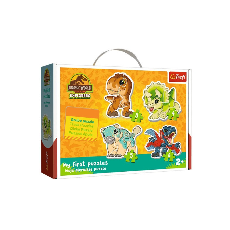 PUZZLE BABY CLASSIC Urocze dinozaury /JW 36138