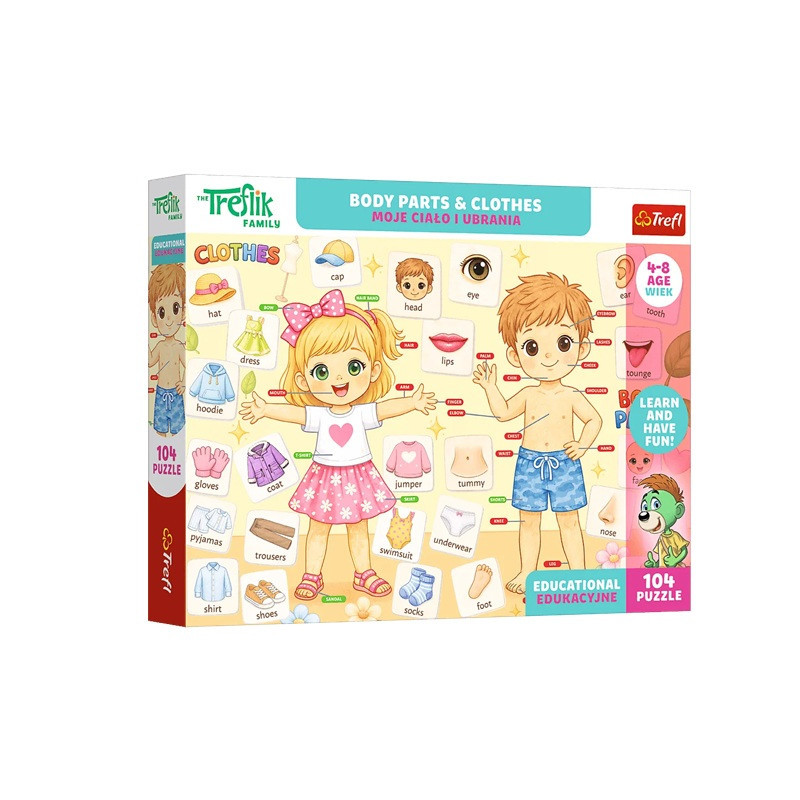 PUZZLE Edu 104 Moje ciało i ubrania 15606