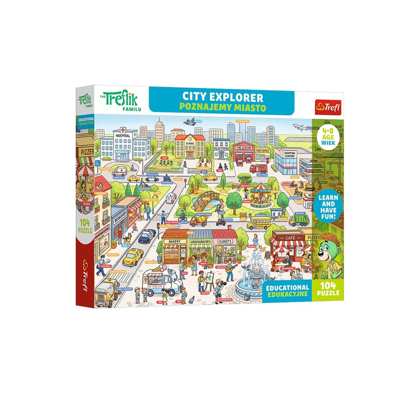 PUZZLE Edu 104 Poznajemy miasto 15605