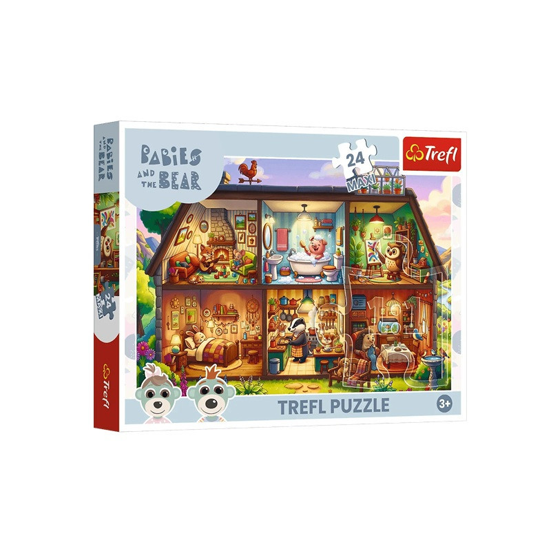 PUZZLE MAXI 24 Futrzaste historie 14384