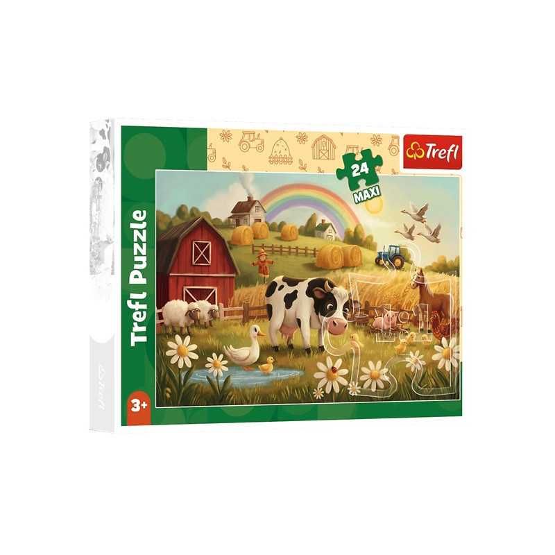 PUZZLE MAXI 24 Krowa na farmie 14397