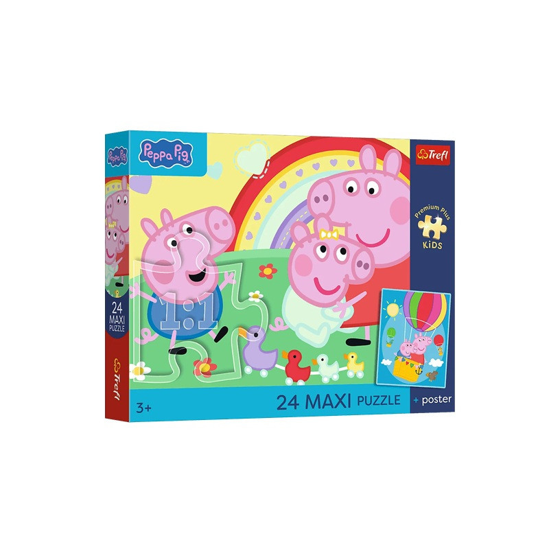 PUZZLE MAXI 24 PremPlus Kids Świnkowe dni 14387