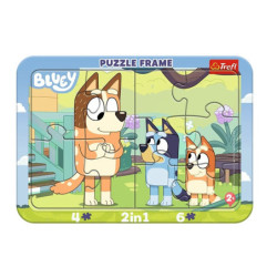 PUZZLE Ramkowe Baby Bluey i Bingo 80032