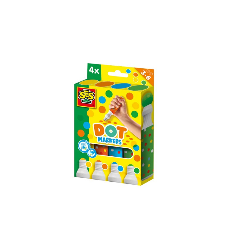 SES Markery w kropki 4kol XXL 14600 46009