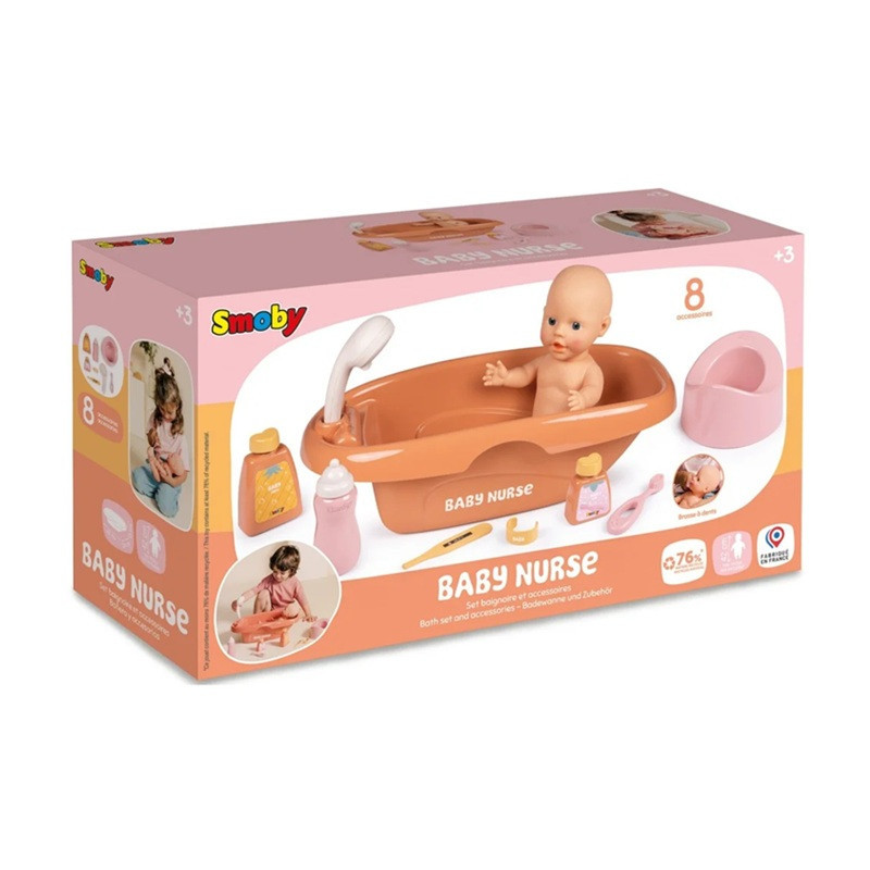 SMOBY Baby Nurse zestaw do kąpieli 220383
