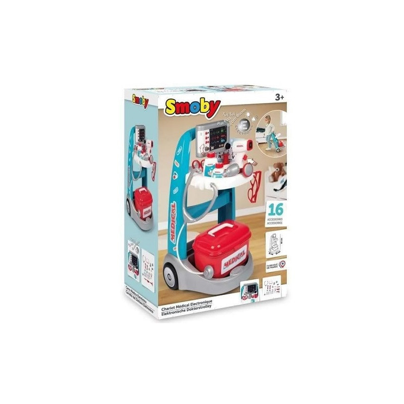 SMOBY Elektroniczny wózek medyczny 340207