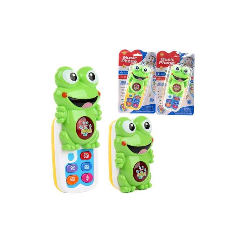 Telefon muzyczny żaba 2kol A-1201 65982