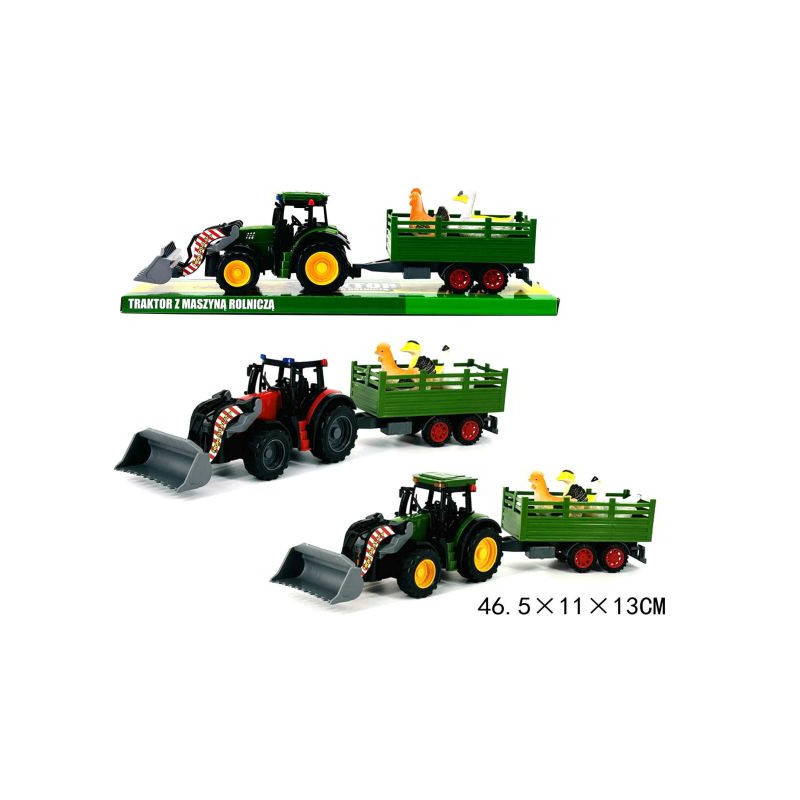 Traktor z ładowaczem+zwierząta G214881 84242