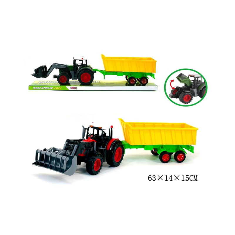 Traktor z łyżką + przyczepa G205757 71860