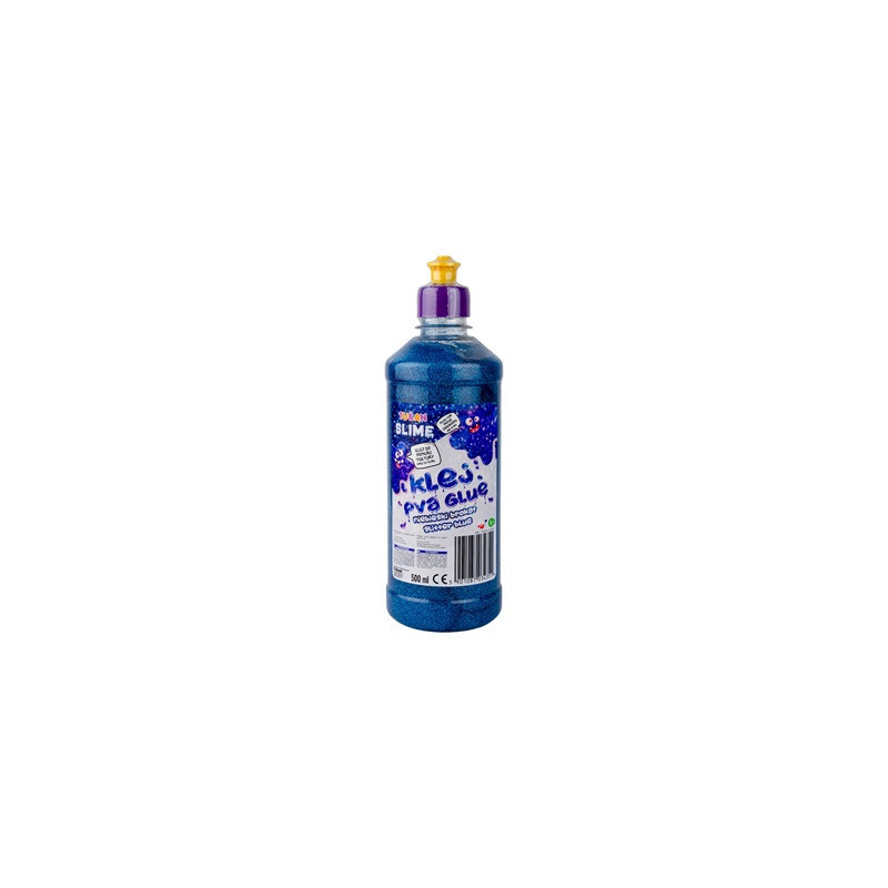 TUBAN klej PVA brokat 500ml niebieski TU3435 34351