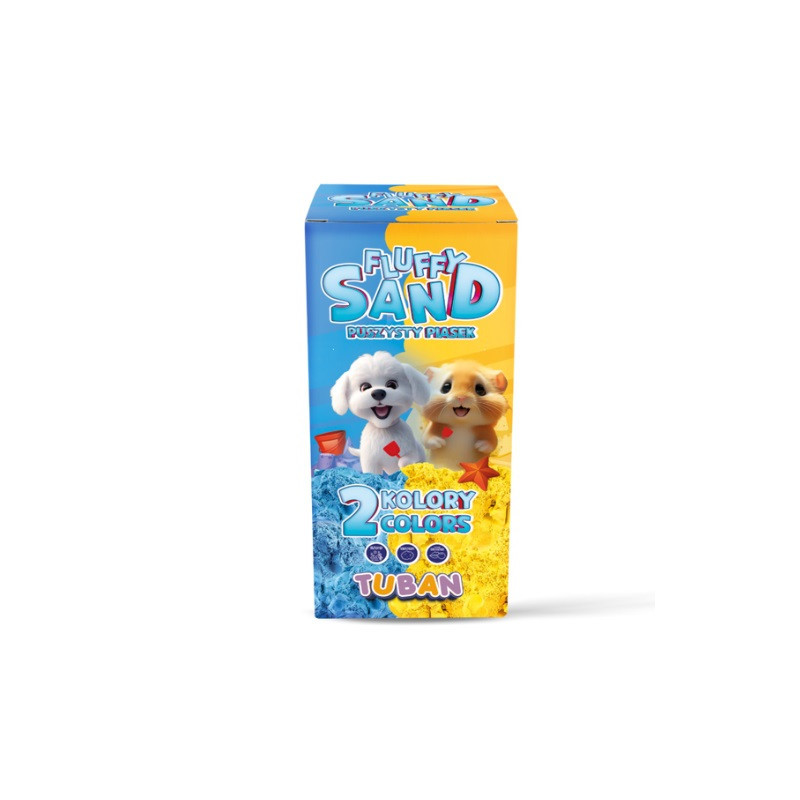 TUBAN piasek Fluffy nieb/żółty 2x70g TU3790 37901