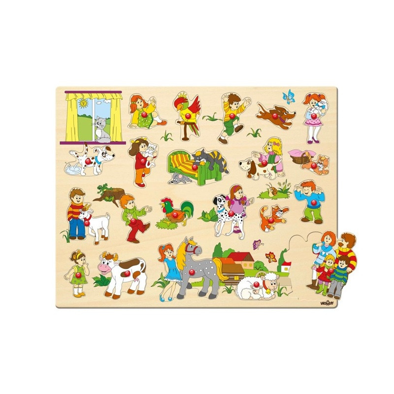 WOODYLAND Duże puzzle drewn.z uchw.91912 19123