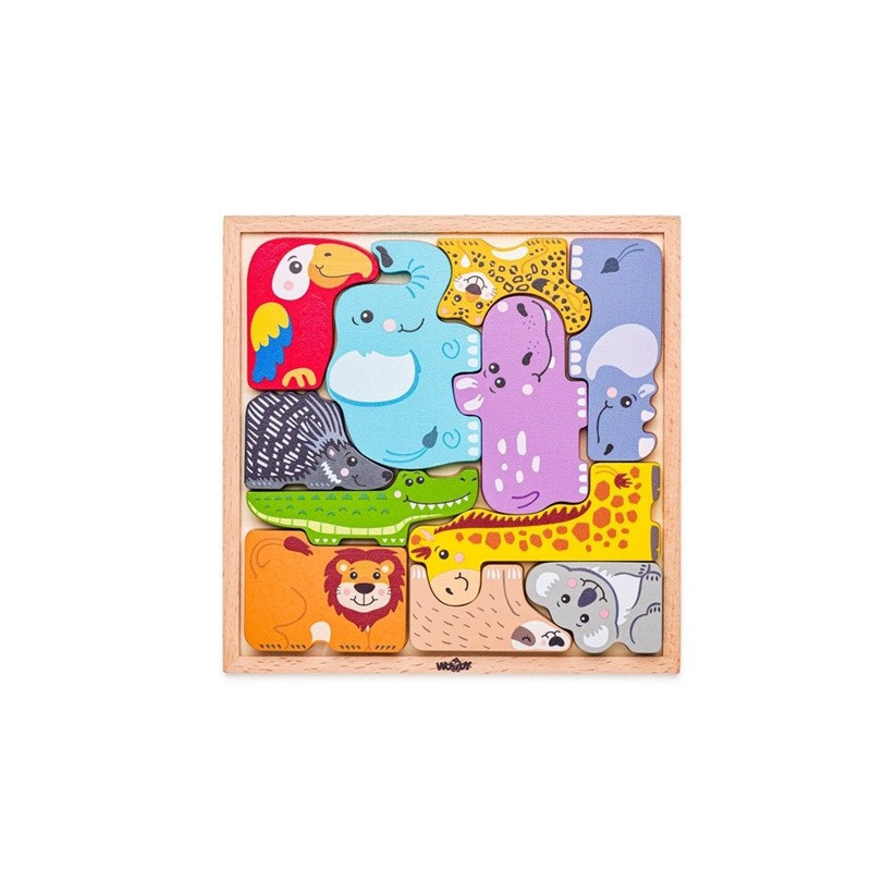 WOODYLAND Puzzle na planszy Zwierzątka 91995 19956