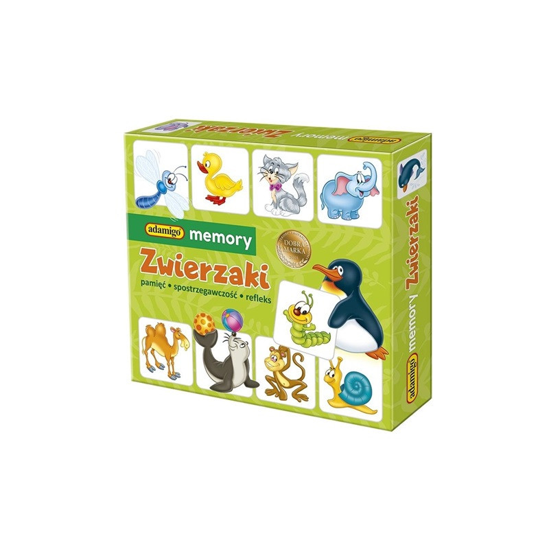 Zwierzaki Gra memory Adamigo 07370