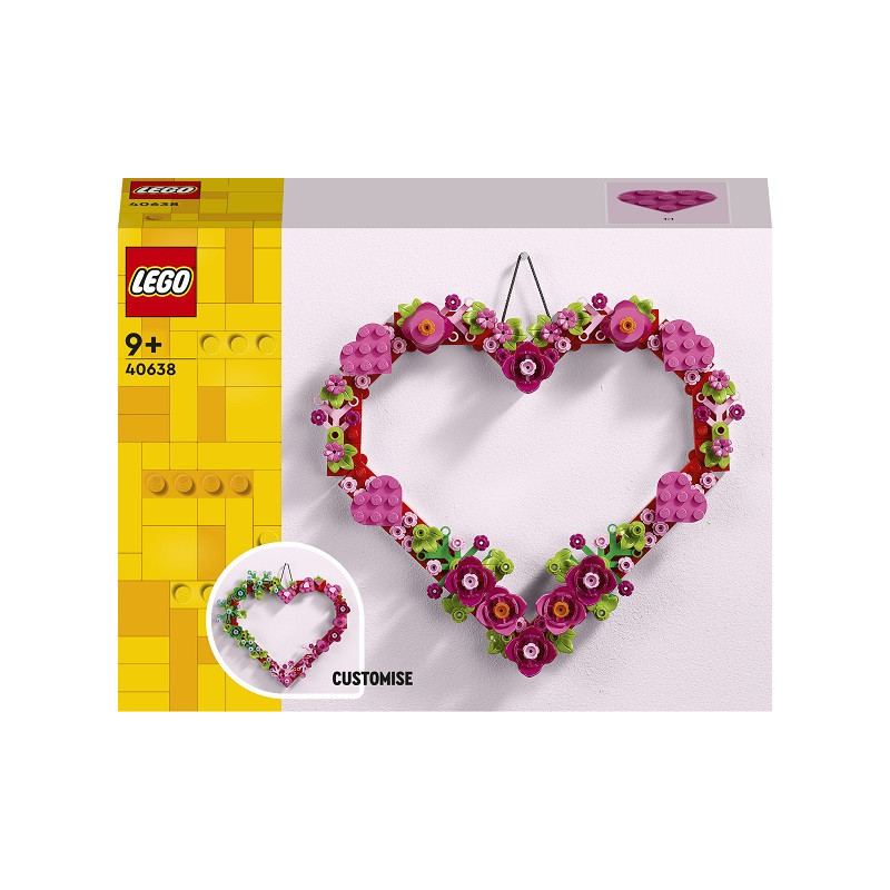 LEGO ICONIC Ozdoba w ksztalcie serca 40638