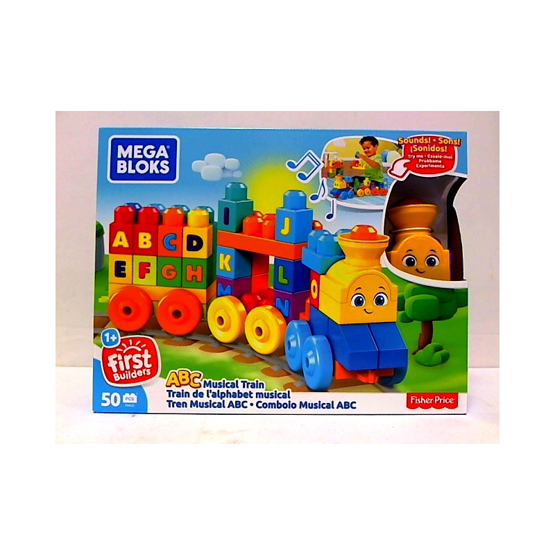 MEGA BLOKS pociąg ABC z dźwiękiem FWK22