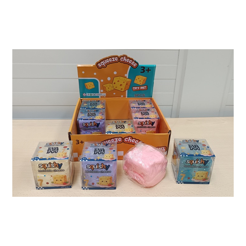 Ser gniotek wazelina kostka 9cm 9/box SER-10