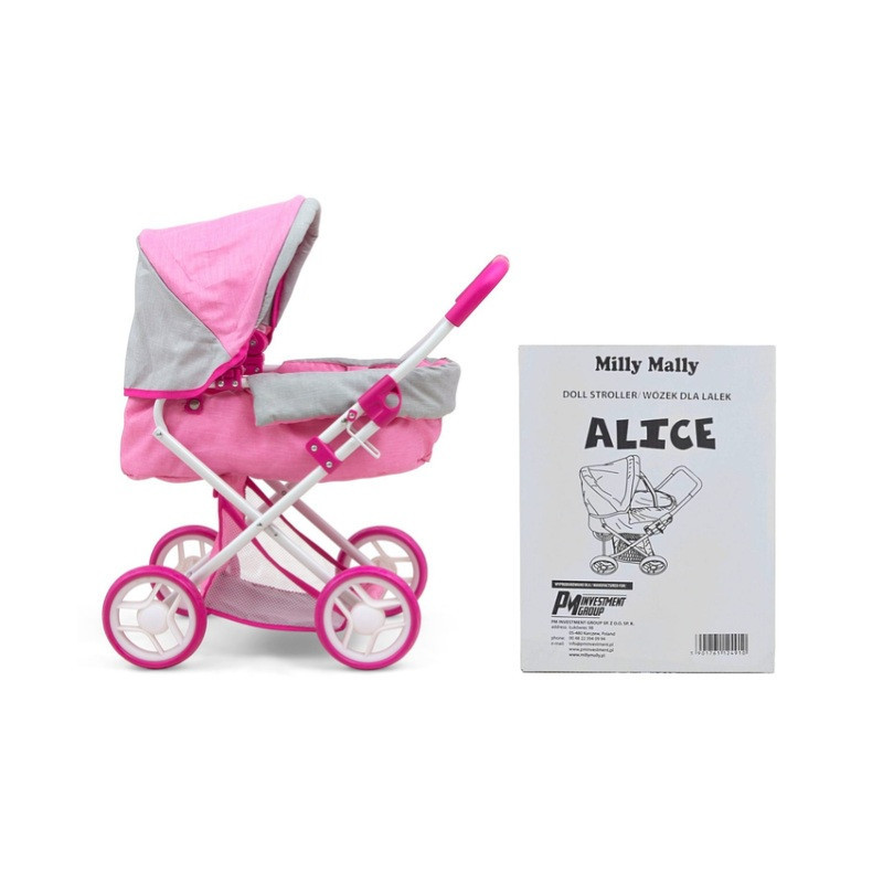 Wózek d/lalek Alice prestige pink 2720 24927