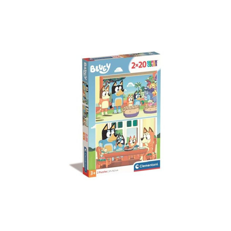 CLE puzzle 2x20 SuperKolor Bluey 24807