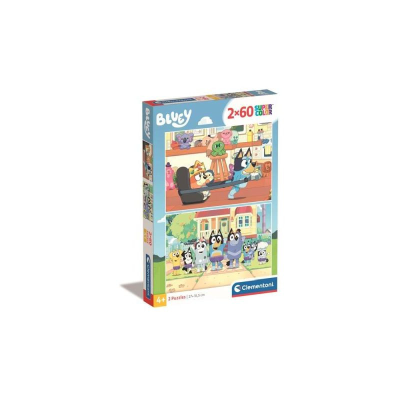 CLE puzzle 2x60 SuperKolor Bluey 24813