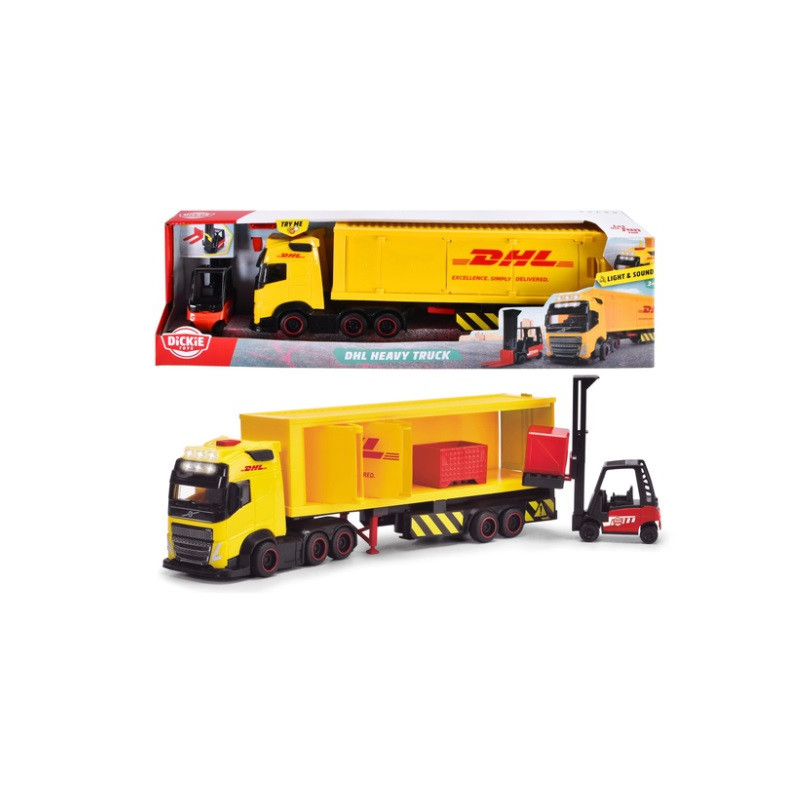 Dickie City ciężarówka+naczepa DHL św/dźw 374-7018