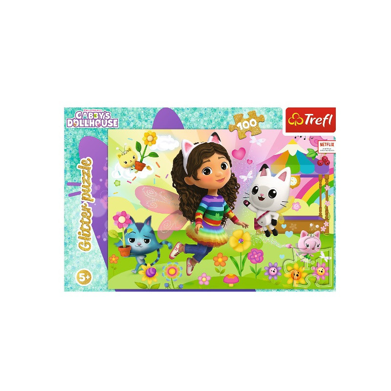 PUZZLE 100 Glitter Brokatowa Gabby 14832