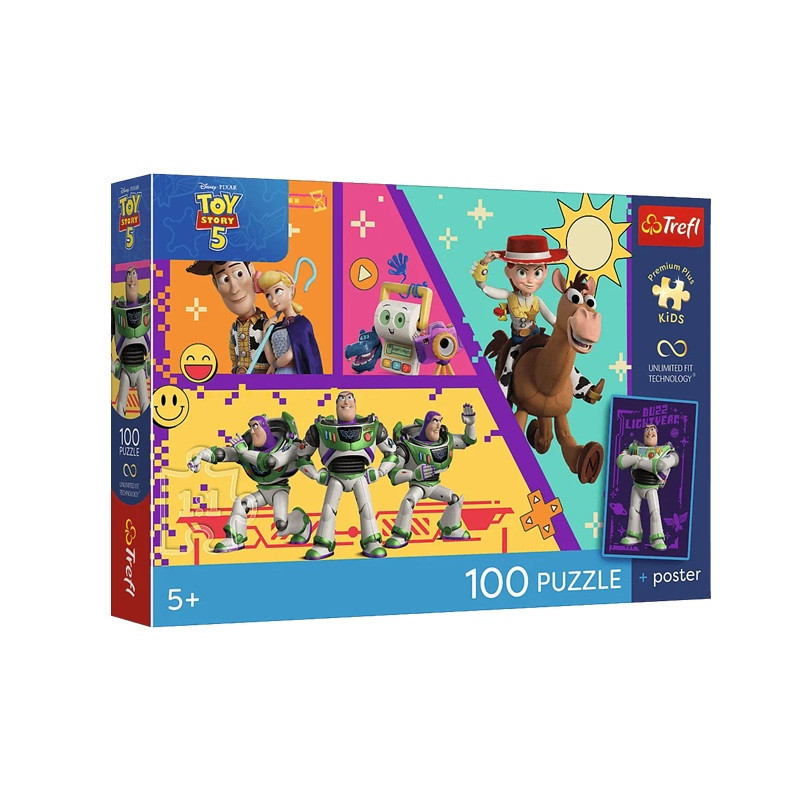 PUZZLE 100 PremPlus Kids Zabawki w akcji 16556