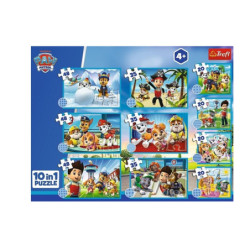 PUZZLE 10w1 Dzielna drużyna Psiego Patrolu 96012