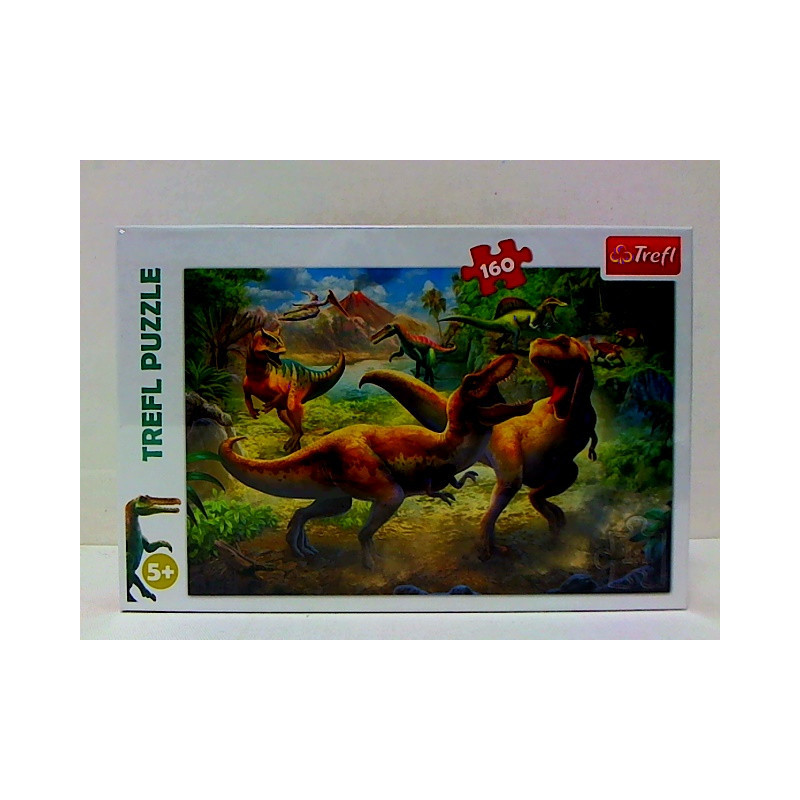 PUZZLE 160 Walczące Tyranozaury /Trefl 15360