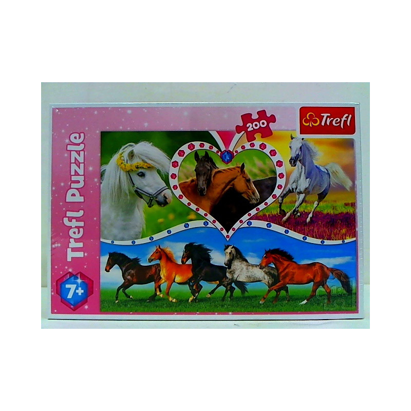 PUZZLE 200 Piękne konie /Trefl 13248